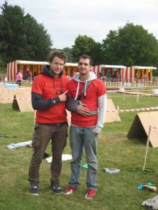 Même accidenté, l'équipe organisatrice était présente.