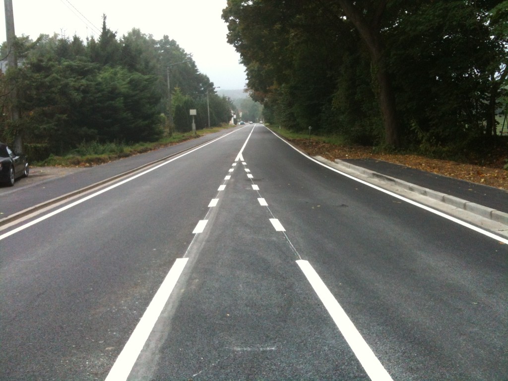 La chaussée de Louvain renouvellée