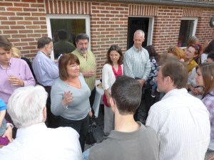 Carole Ghiot, échevine, accueillait les visiteurs de l'exposition