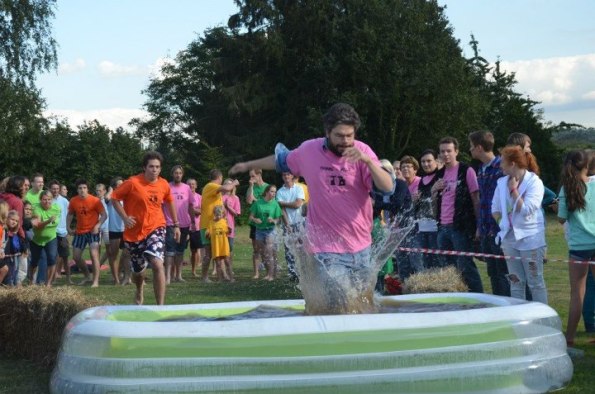 Déjà mythique ... la course piscine (ici en 2012) - Photo Serge Hennebel
