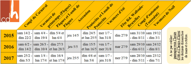 calendrier annee
