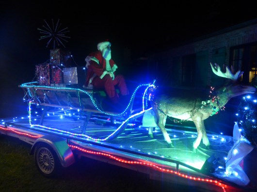 Tous les cadeaux chargés... prêt pour le départ!