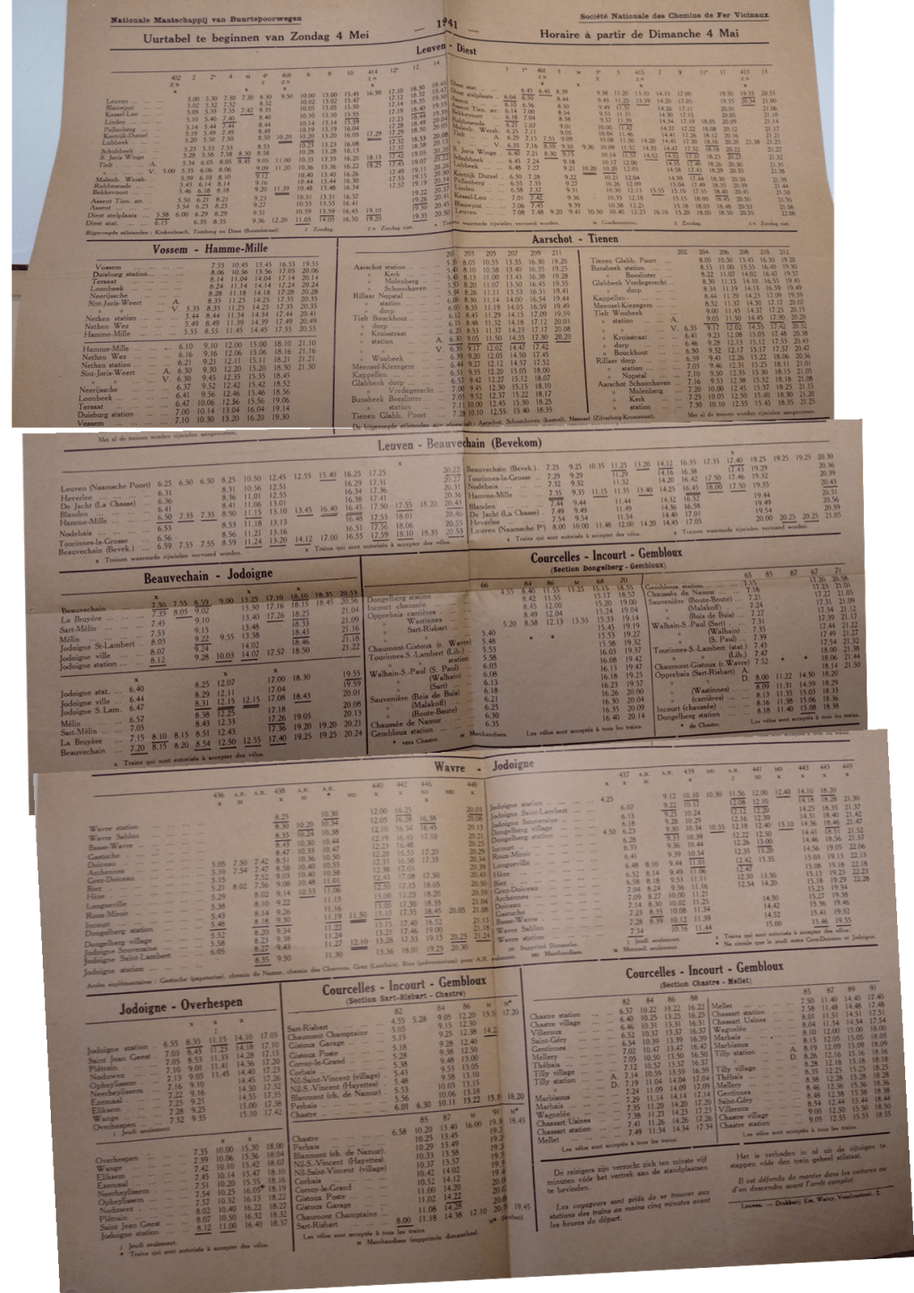 Les Horaires de notre &laquo;&nbsp;Transport En Commun&nbsp;&raquo; en …&nbsp;1941