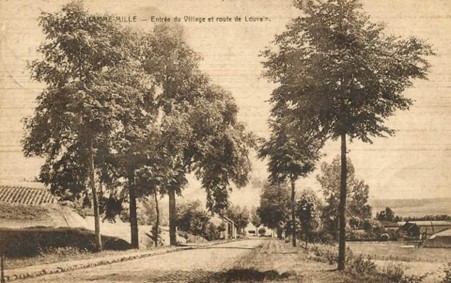 Maintenant et Autrefois: Hamme-Mille Chaussée de&nbsp;Louvain