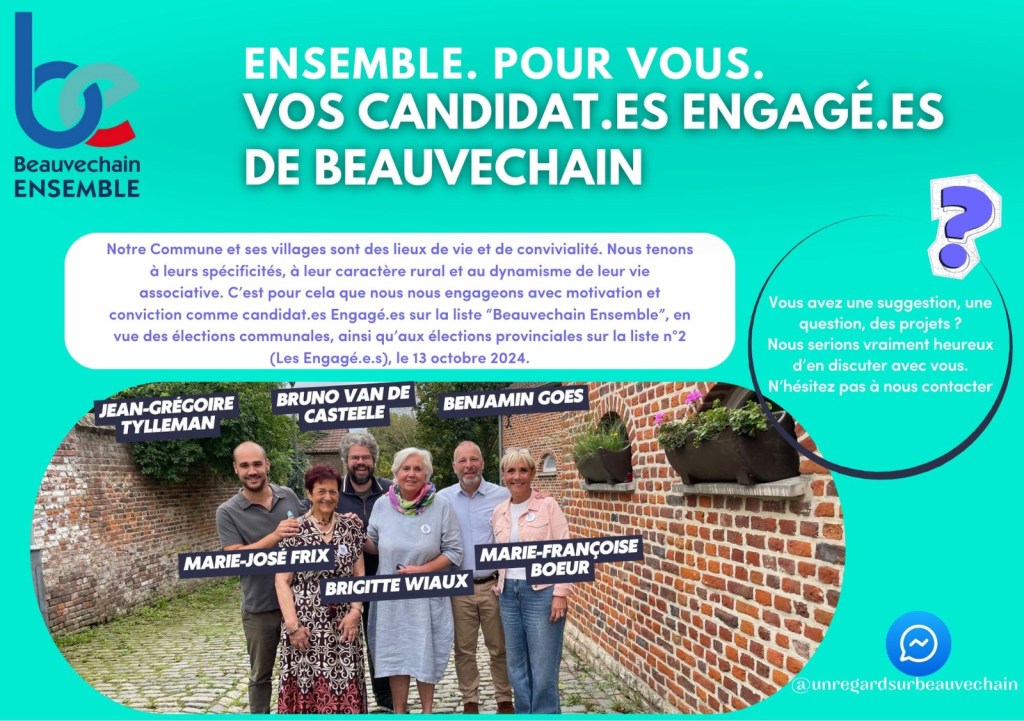Vos candidat.es Engagé.es de Beauvechain&nbsp;!